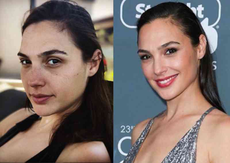 24 Pictures Of Famous Women With And Without Makeup