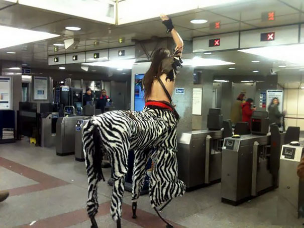 weird subway people