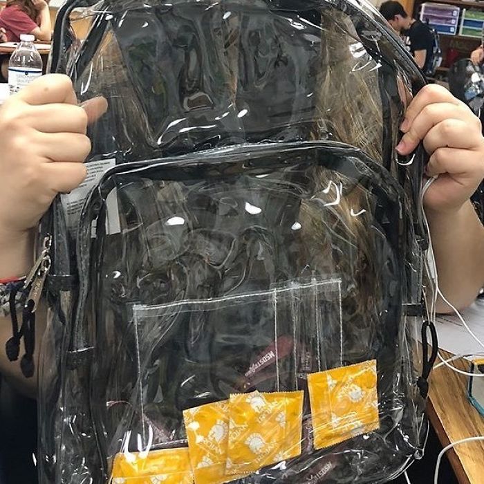 clear backpacks