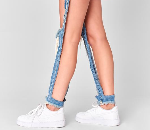 extreme cut out jeans